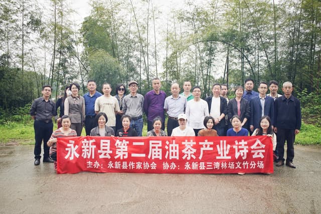 春雨中的油茶诗会